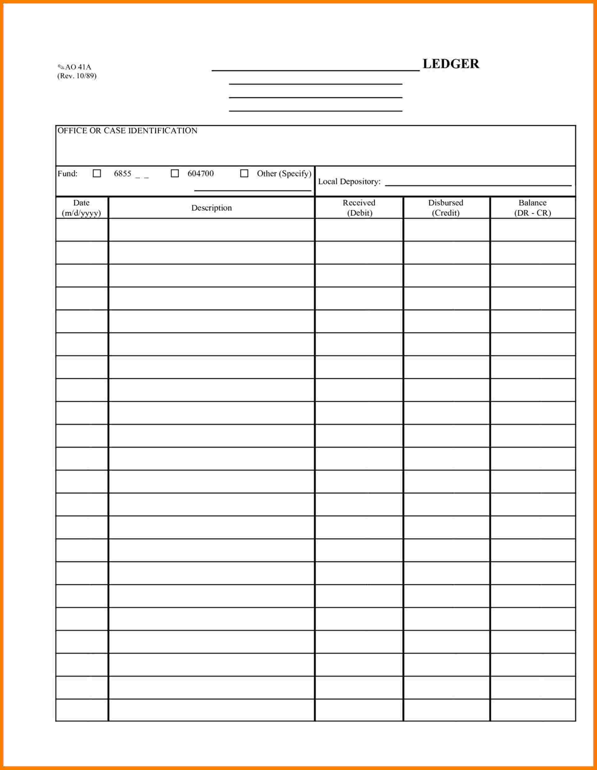 Blank Accounting Worksheets Accounting Worksheet