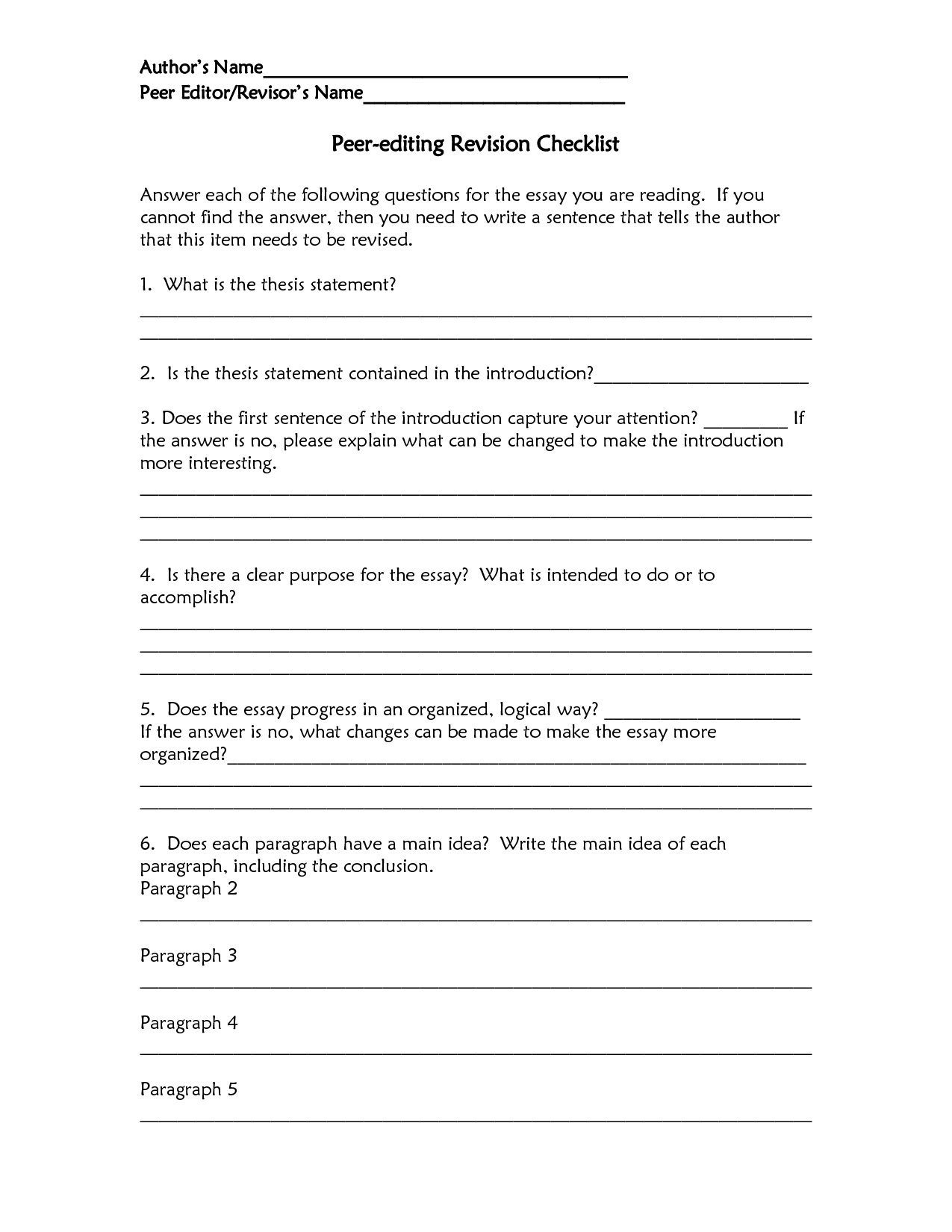 Proofreading Worksheets Middle School Printable Printable Worksheets