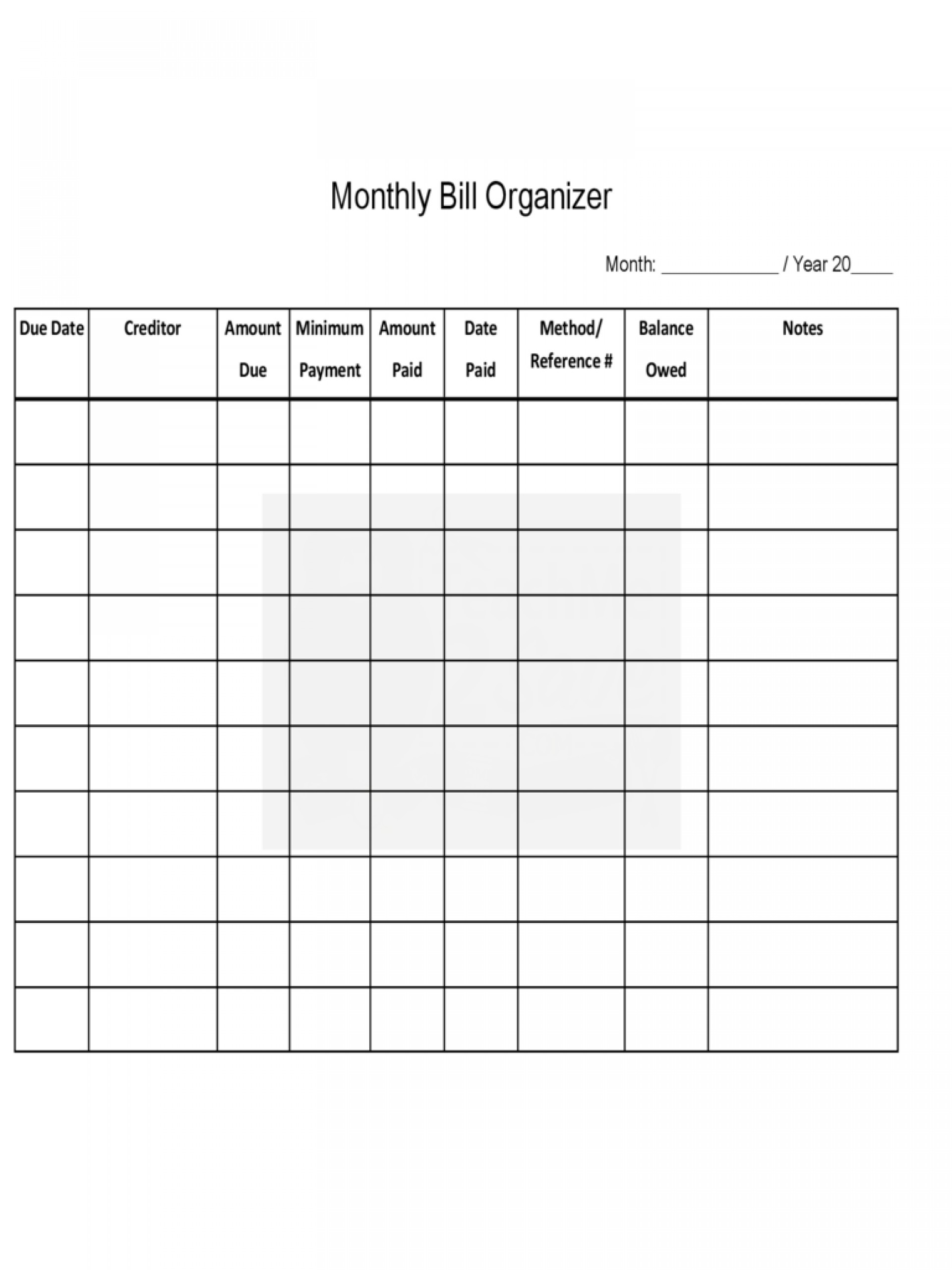 Monthly Payment Spreadsheet - Koran.sticken.co | Free Printable Monthly