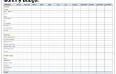 Free Printable Home Budget Worksheet