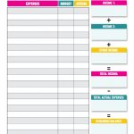 10 Budget Templates That Will Help You Stop Stressing About Money | Free Printable Home Budget Worksheet