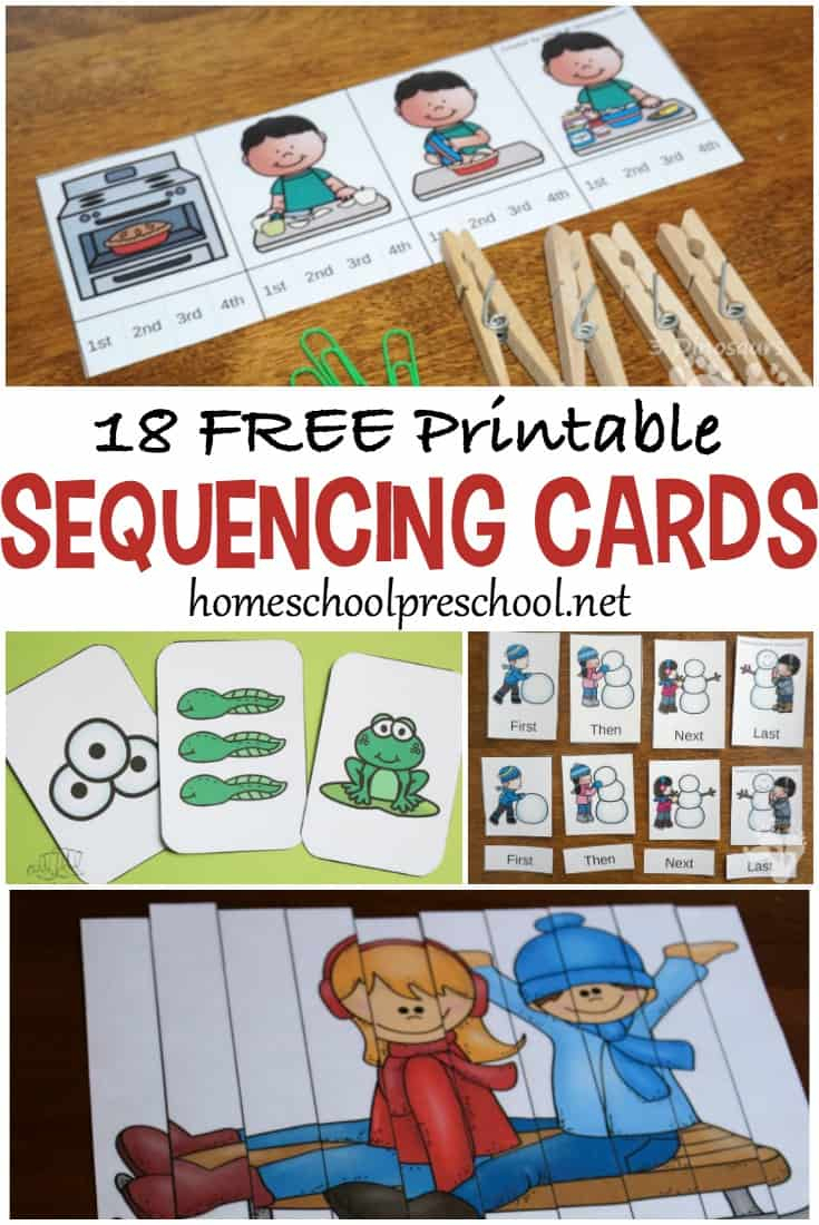 18 Free Printable Sequencing Cards For Preschoolers - Free Printable | Free Printable Sequencing Worksheets For Kindergarten