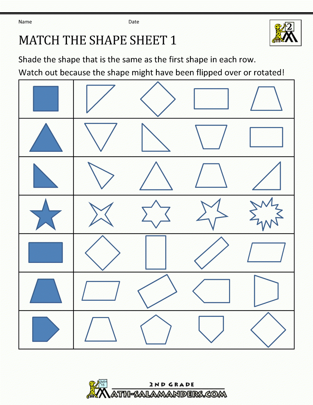 3Rd Grade Geometry Worksheets Fresh 2Nd Grade Geometry Worksheets | Free Printable Second Grade Geometry Worksheets