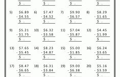 Printable Subtraction Worksheets 4Th Grade