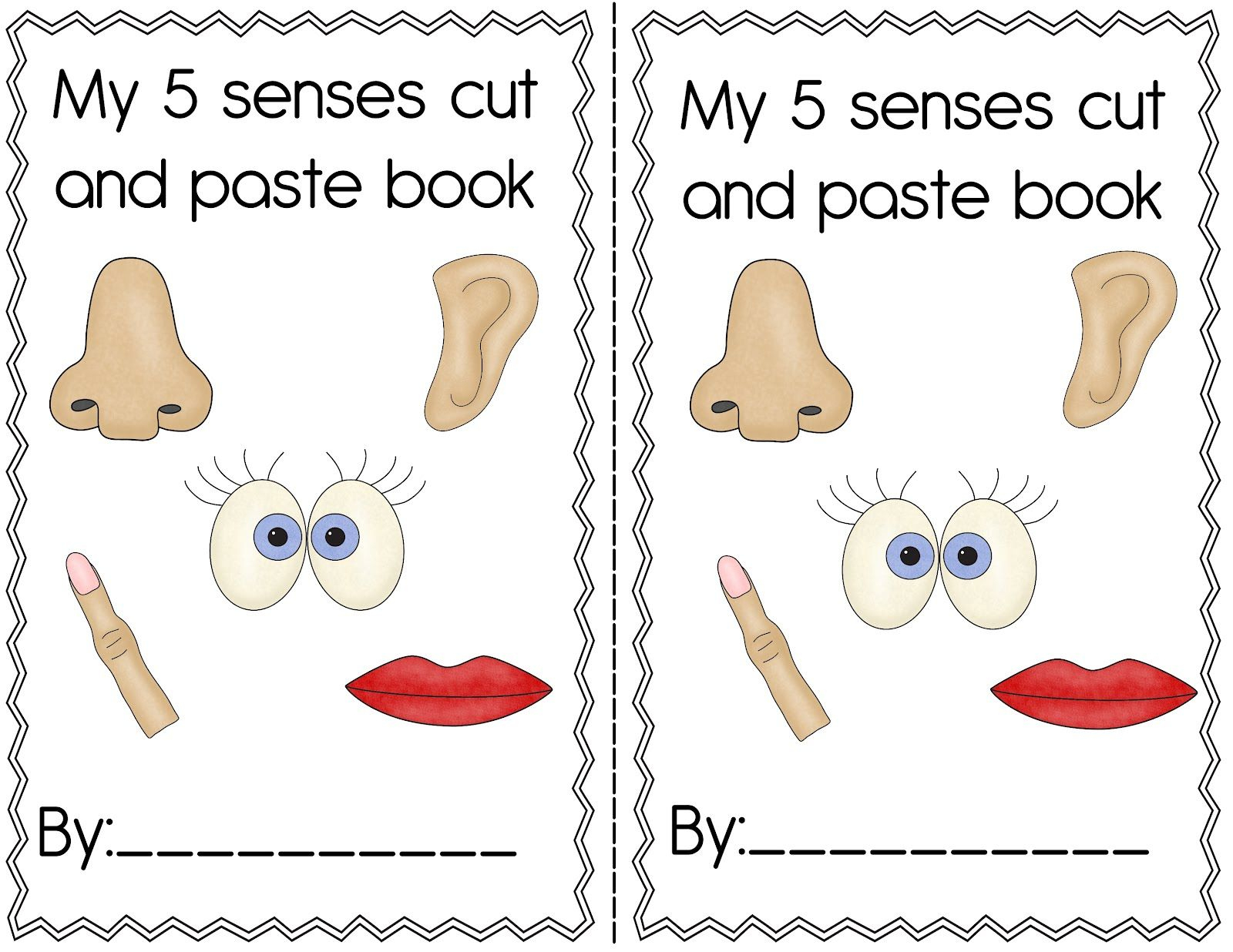 5 Senses Preschool Craft | The Crazy Pre-K Classroom: My 5 Senses | Free Printable Worksheets Kindergarten Five Senses