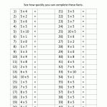 5 Times Table | 5 Times Table Worksheet Printable