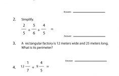 5Th Grade Math Review Worksheet Printable | Elementary Math | Printable Elementary Math Worksheets