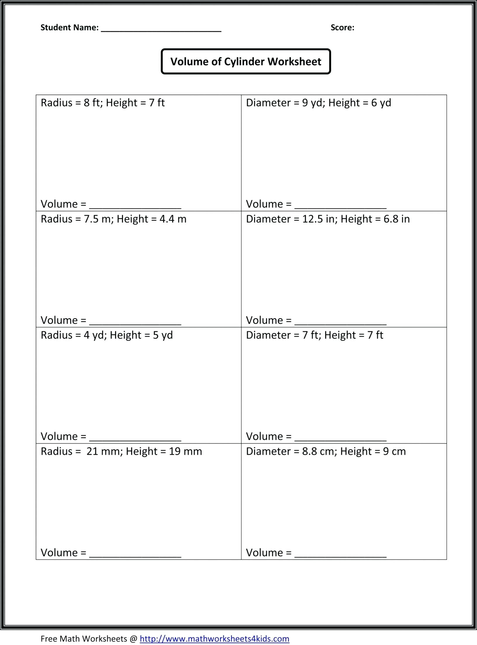 8Th Grade Math Problems With Answers Grade Math Worksheet Worksheets | 8Th Grade Math Worksheets Printable With Answers