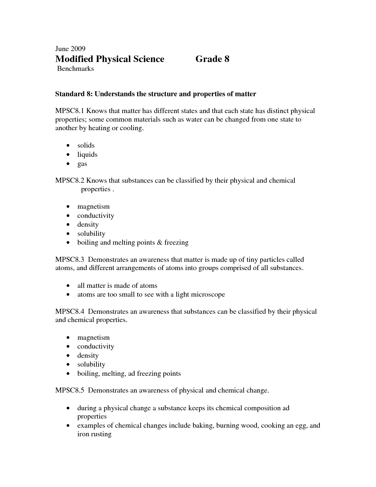 Grade 8 Science Worksheets Printable Printable Worksheets