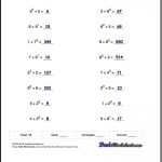Adding Exponents Worksheets, Including Simple Problems Where – Free | Free Printable Math Worksheets For 6Th Grade