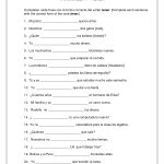 Agreement Of Adjectives Spanish Worksheet Answers 108625 | Printable Spanish Worksheets Answers
