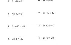 Free Printable 8Th Grade Algebra Worksheets