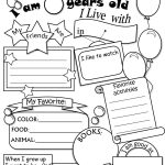 All About Me Worksheet Freebie   Cute! | Language Arts | All About | All About Me Printable Worksheets