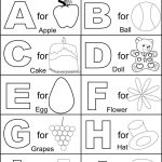 Alphabet Part I Coloring Printable Page For Kids: Alphabets Coloring | Childrens Printable Alphabet Worksheets