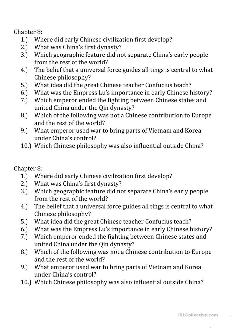 Ancient China Quiz Worksheet For Kids Study Ancient China