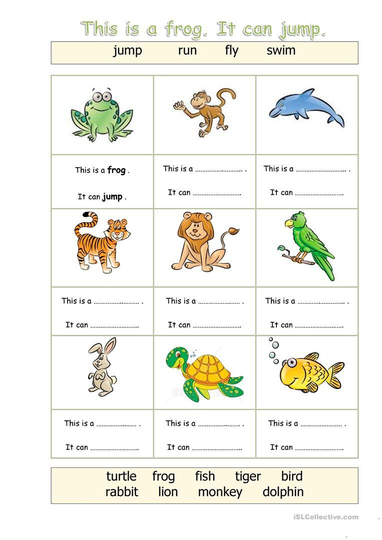Animals - Can Worksheet - Free Esl Printable Worksheets Made | Los Animales Printable Worksheets