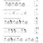 Another Thanksgiving Patterns Worksheet (K 2Nd) | Squarehead Teachers | Free Printable Thanksgiving Math Worksheets For 3Rd Grade