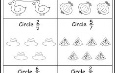 Free Printable First Grade Fraction Worksheets