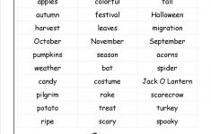 Printable Fall Worksheets