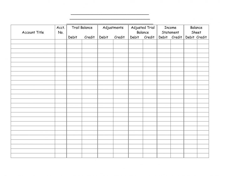 Blank Accounting Worksheets - Karis.sticken.co | Accounting Worksheet ...