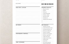Blog Worksheet Printable