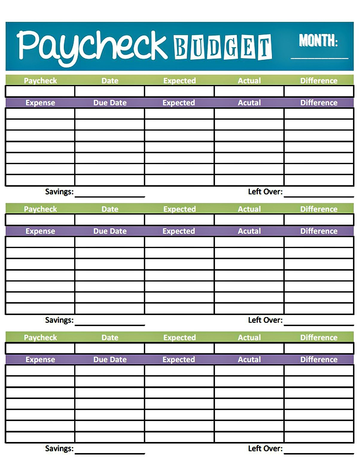 Budget Worksheet Printable | Get Paid Weekly And Charlie Gets Paid | Printable Budget Worksheet