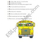 Bus Safety   Esl Worksheetisabelri | Free Printable School Bus Safety Worksheets