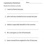 Capitalization Worksheets | Capitalization Practice Worksheet – Free | 3Rd Grade Grammar Worksheets Printable