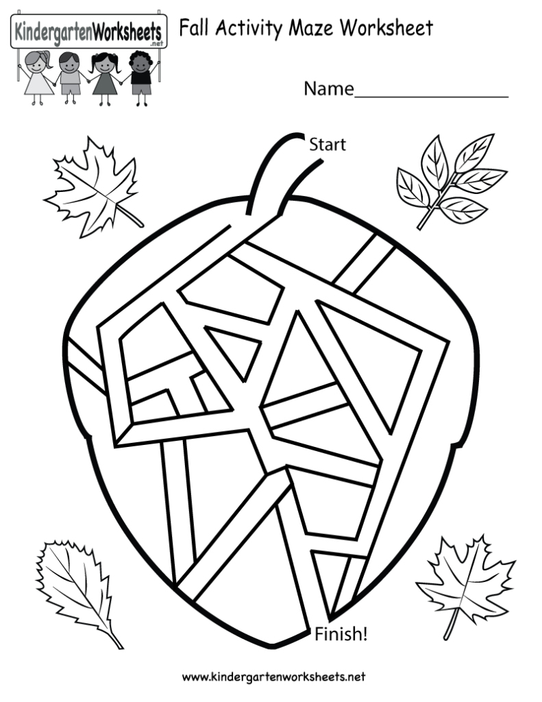 Childrens Printable Activities – With Printables Also Children&amp;#039;s | Free Printable Fall Worksheets Kindergarten
