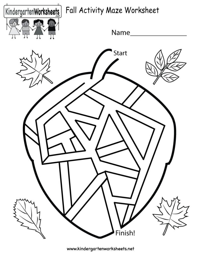 Fall Printables For Toddlers