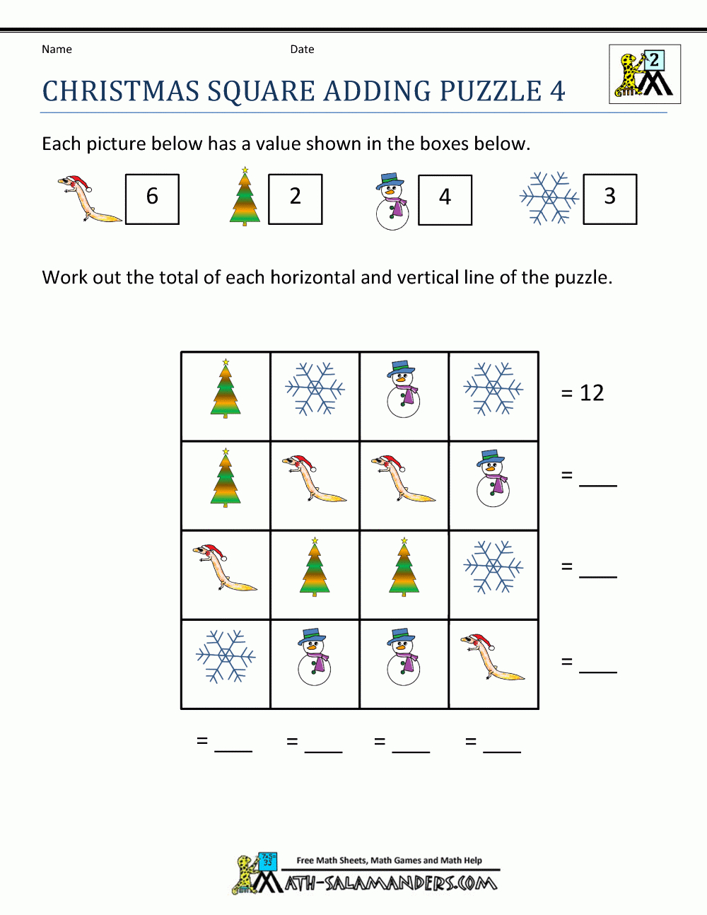 Christmas Math Worksheets | Free Printable Christmas Worksheets Ks2