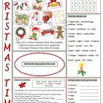 Christmas Time Vocabulary Exercises Worksheet   Free Esl Printable | Christian Christmas Worksheets Printable Free