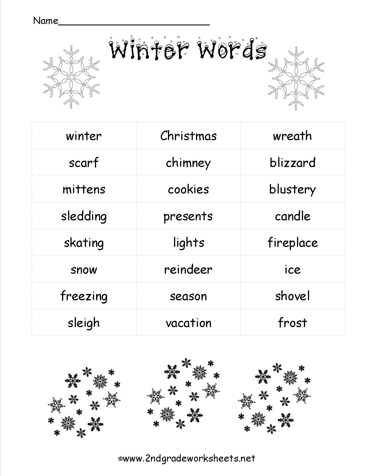 Christmas Worksheets And Printouts | Free Printable Christmas Math Worksheets For 2Nd Grade