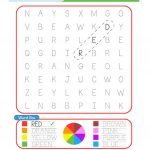 Color / Colours Word Search Plus Writing Practice Worksheet   Free | Colours Wordsearch Printable Worksheets