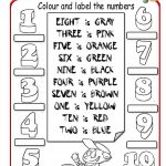 Colour The Numbers Worksheet   Free Esl Printable Worksheets Made | Numbers Printable Worksheets