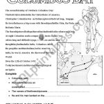 Columbus Day   Esl Worksheetannie8 | Columbus Day Worksheets Printable