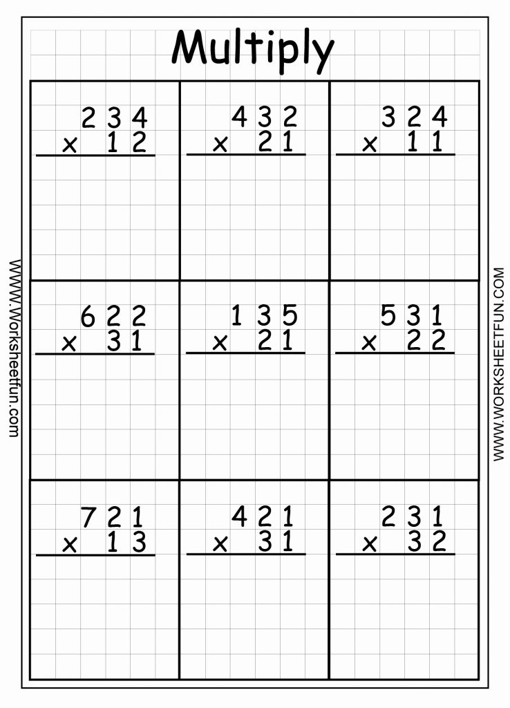 Common Core Sheets Multiplication Facts