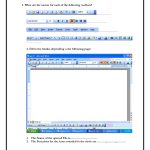Computer Skills Worksheets | Computer Skills 1 Microsoft Word | Parts Of A Computer Worksheet Printable