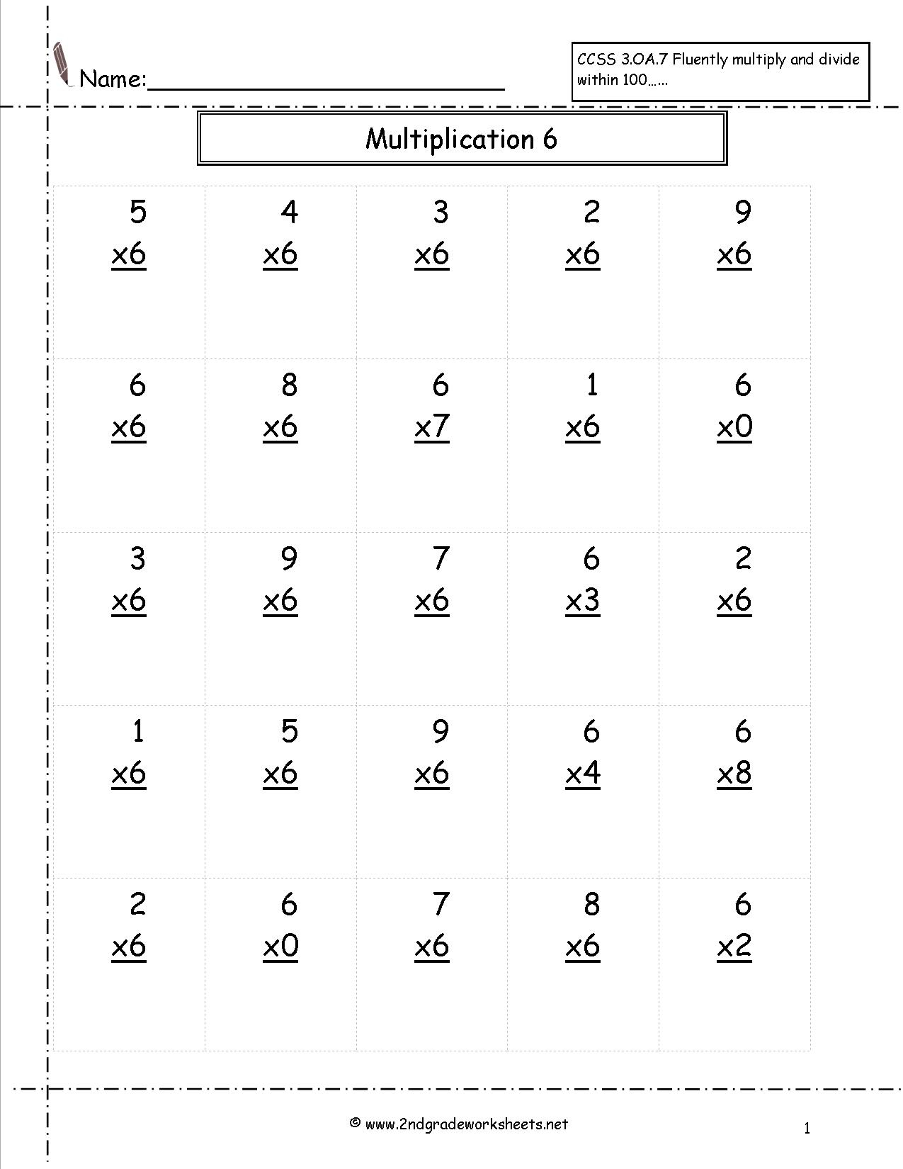 Copy Of Single Digit Multiplication Worksheets - Lessons - Tes Teach | Free Printable Double Digit Multiplication Worksheets