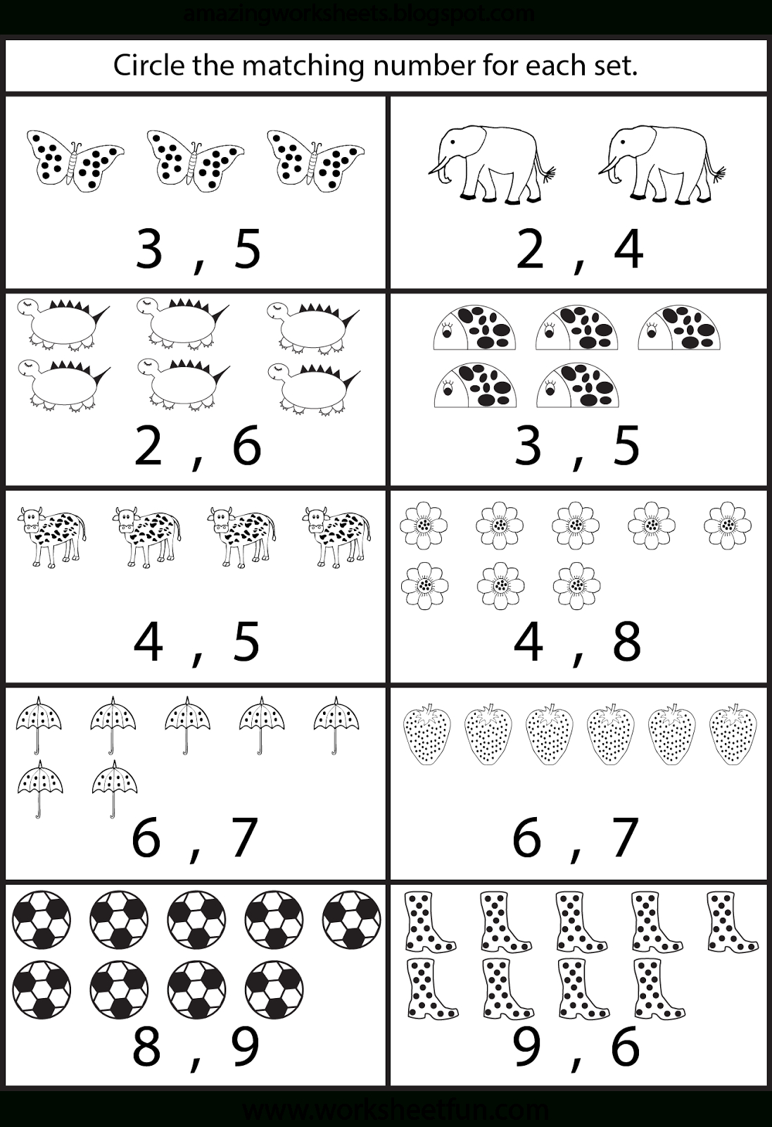 Counting Worksheets For Kindergarten … | Learning | Free … | Free Preschool Counting Worksheets Printable
