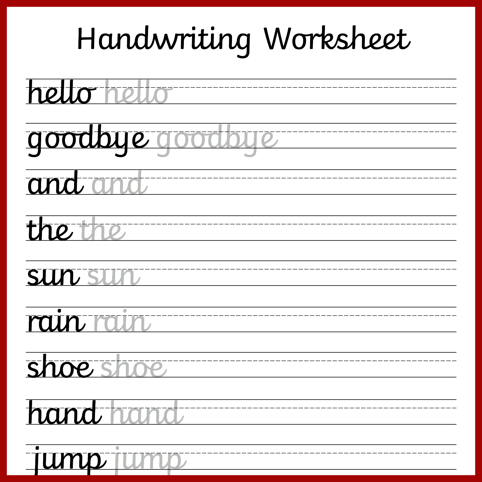 Cursive Handwriting Worksheets – Free Printable! ⋆ Mama Geek - Free | Free Printable Handwriting Worksheets