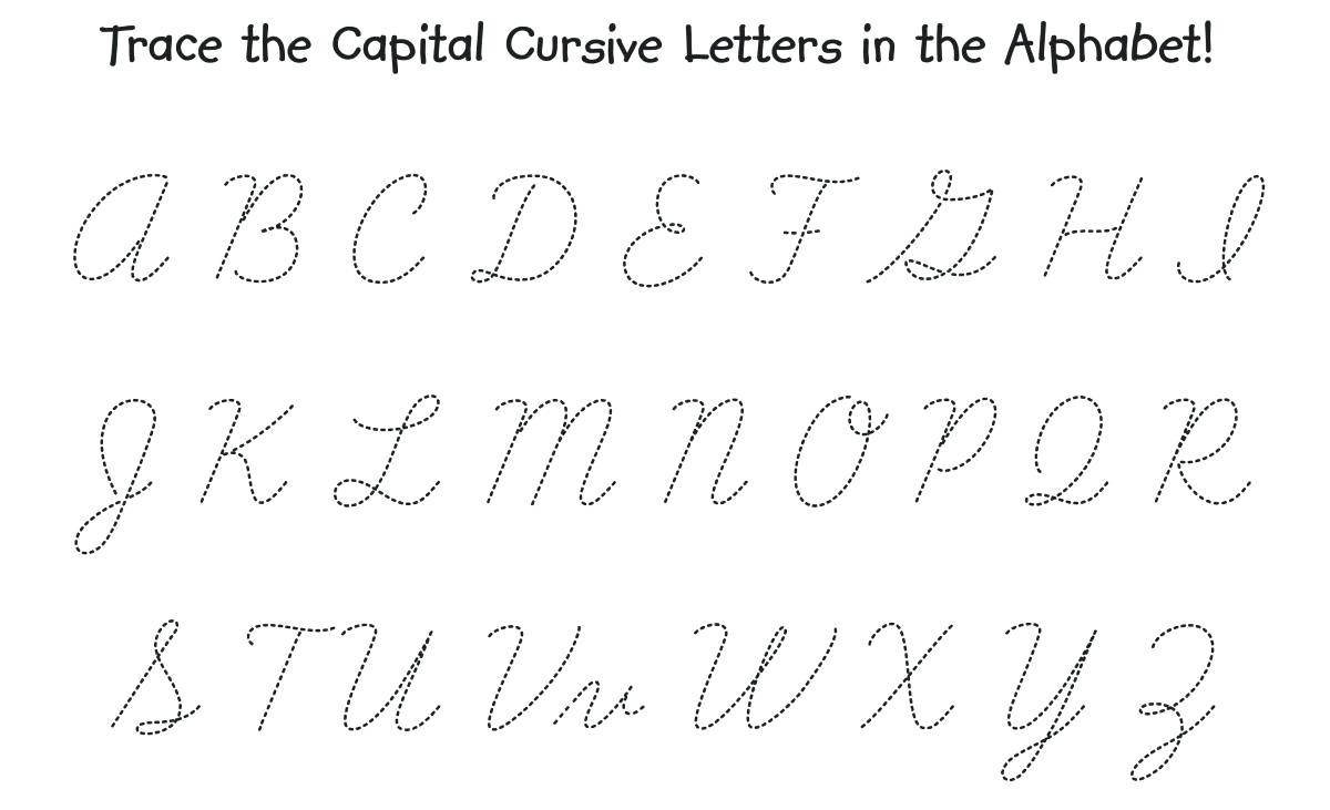 Cursive Writing Worksheets Printable Capital Letters Printable Worksheets