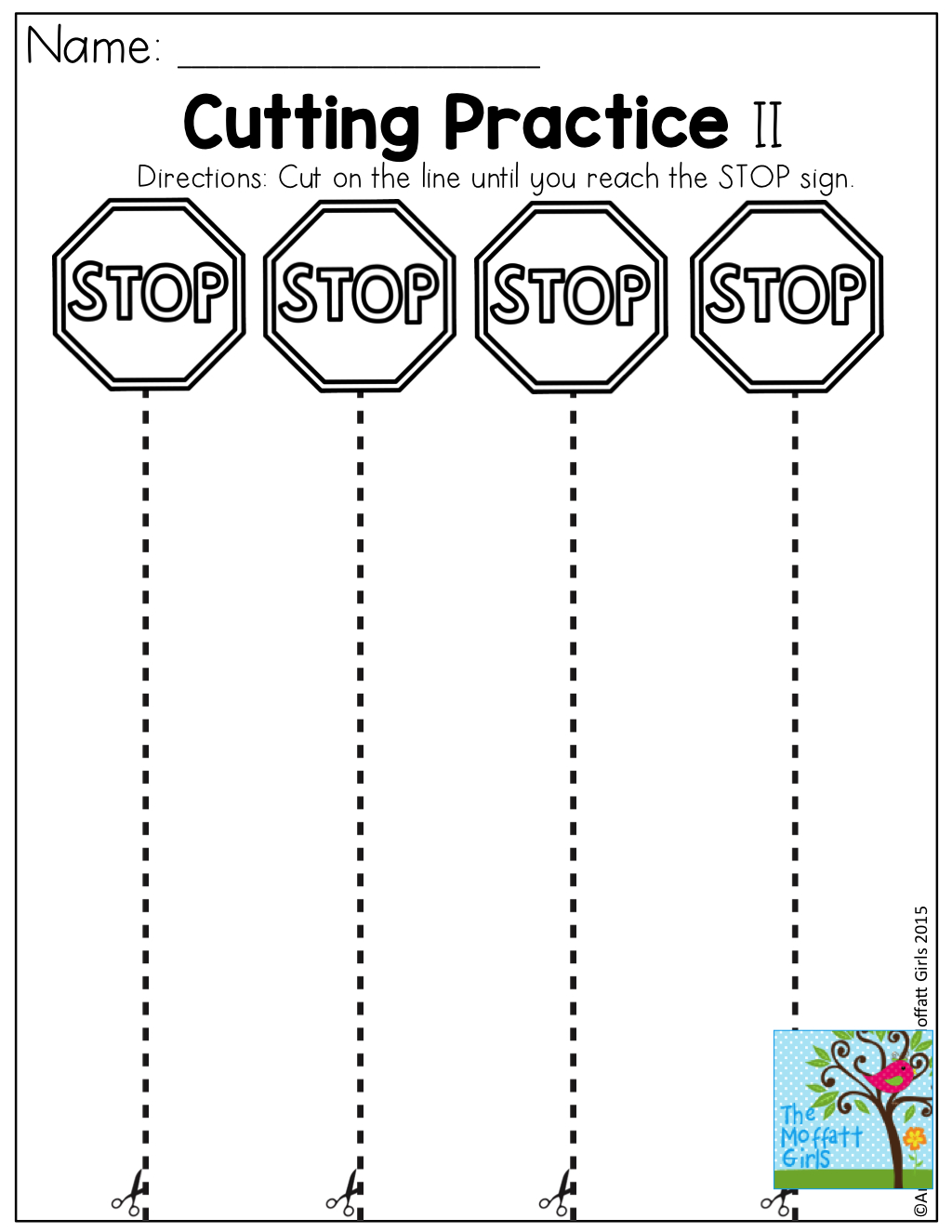 Cutting Practice! Tons Of Fun, Effective And Hands-On Resources For | Free Printable Cutting Worksheets For Kindergarten