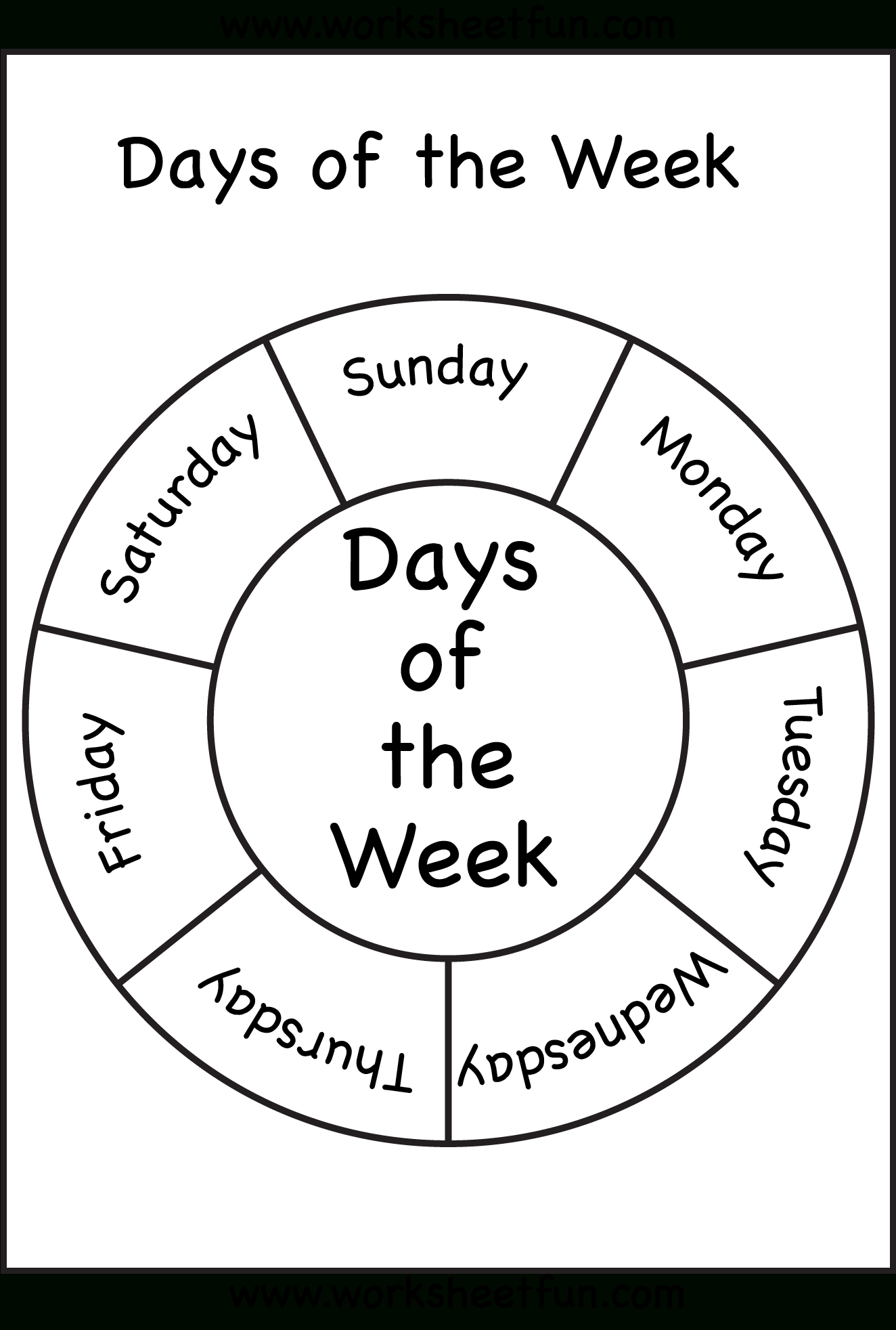Days Of The Week | Days Of The Week! | Preschool, Preschool | Free Printable Kindergarten Days Of The Week Worksheets