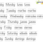 Days Of The Week Printable | Spanish Worksheets | Spanish Worksheets | Free Printable Spanish Worksheets Days Of The Week