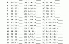 Printable Math Worksheets 4Th 5Th Grade