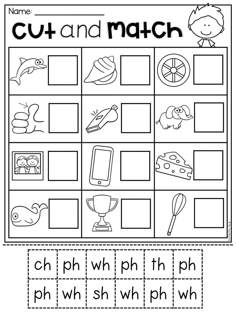 Free Printable Digraph Worksheets For Kindergarten