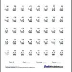 Dividenegative Number Math Kindergarten Dividing Decimals | Positive And Negative Numbers Worksheets Printable