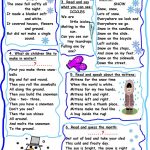 Do You Like Winter Poetry? Worksheet   Free Esl Printable Worksheets | Poetry Worksheets Printable