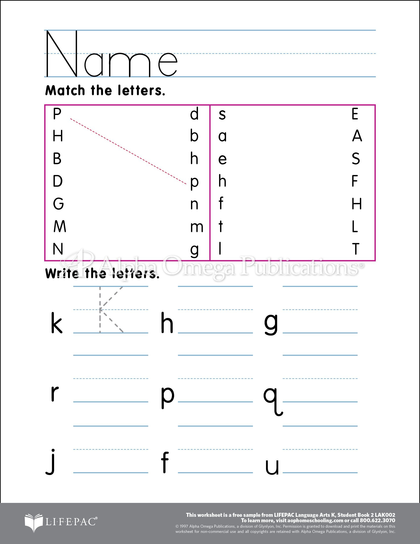 Download And Print A Free Curriculum Worksheet Sample Page From | Printable Worksheets For Head Start
